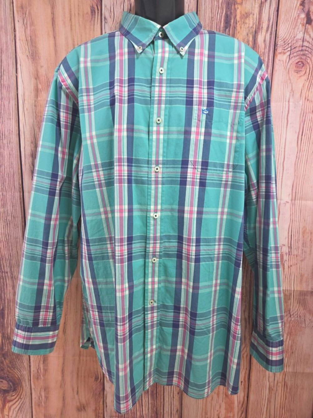 Southern Tide Mens Classic Fit Plaid Button-Down Shirt XL